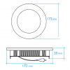 PACK 10 Downlights empotrar redondo 12W   ENVIO GRATIS 